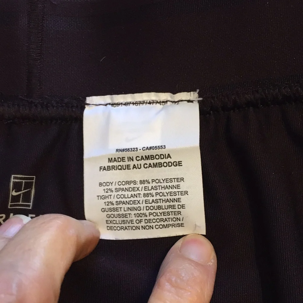 Nike Court Dry Straight Tennis Skirt Size LT